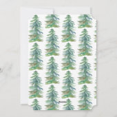 水彩森林 - 新年快乐。 シーズンカード (裏面)