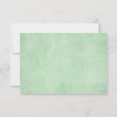 水彩植エレガント物緑の結婚式RSVP カード (裏面)