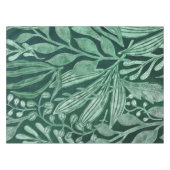 水彩植エレガント物緑葉の絵画 テーブルクロス (正面(横))