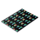 水彩植物と多肉植物デザイン ノートブック (左側)