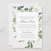 水彩植物の確認 招待状 (正面)