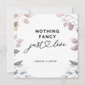 水彩植物ウェディング エルoped カード (正面)