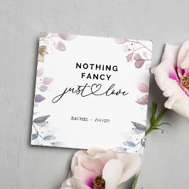 水彩植物ウェディング エルoped カード