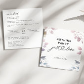 水彩植物ウェディング エルoped カード