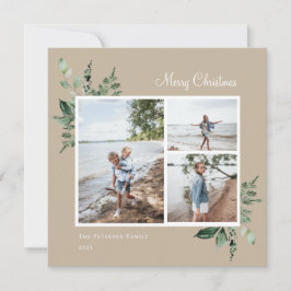 水彩植物エレガント学の緑の写真 シーズンカード