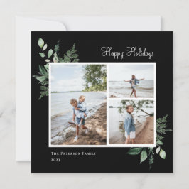 水彩植物エレガント学の緑の写真 シーズンカード