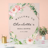 水彩植物スプリングジオメトリックウェディング アクリルサイン (ウェディング)