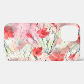 水彩植物ハーブ花パターン Case-Mate iPhoneケース (裏面 (横))
