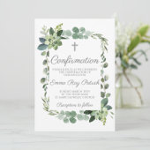 水彩植物フレーム確認 招待状 (スタンド正面)