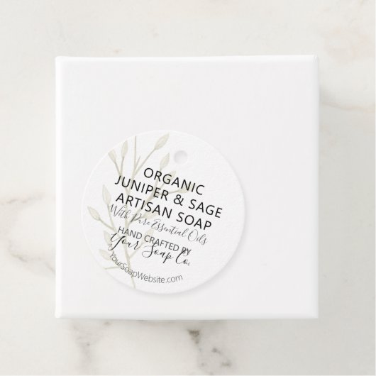 水彩植物モダン ソープ ハングタグ 🌿 フェイバータグ (インサイチュ)