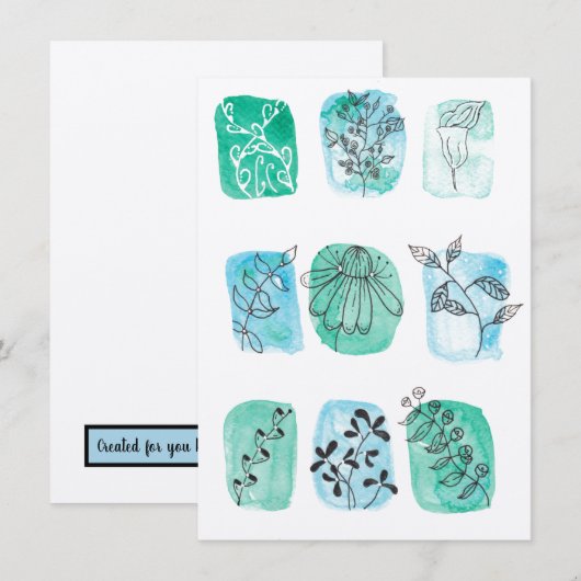 水彩植物一般大事な行事 (正面/裏面)