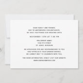 水彩植物体結婚の日付変更写真 案内状 (裏面)