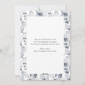 水彩植物写真撮影メリークリスマスカード シーズンカード (裏面)