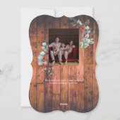 水彩植物写真木材 シーズンカード (裏面)