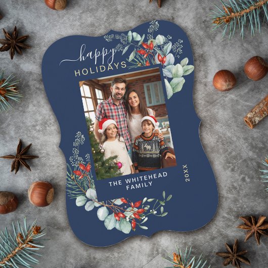 水彩植物写真海軍 シーズンカード