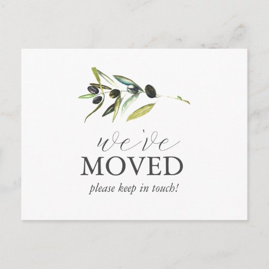 水彩植物動機発表用はがき ポストカード (正面)