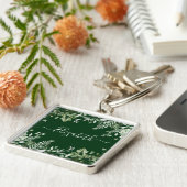 水彩植物園アイビーセージシダ緑 キーホルダー (側面)