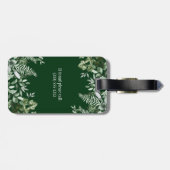 水彩植物園アイビーセージシダ緑 ラゲッジタグ (裏面横)