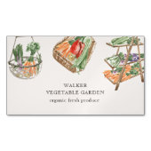 水彩植物園ビジネスカード マグネット名刺 (正面)