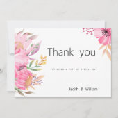 水彩植物園フローラありがとう 招待状 (正面)