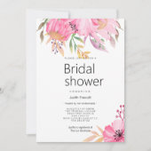 水彩植物園フローラブライダルシャワー 招待状 (正面)