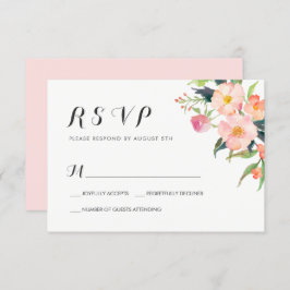 水彩植物園フローラRSVP応答 出欠カード