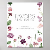 水彩植物好み1枚のポスターをお願い ポスター (正面)