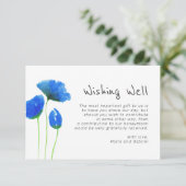 水彩植物学がお祈りしています。フローラ結婚  エンクロージャーカード (スタンド正面)