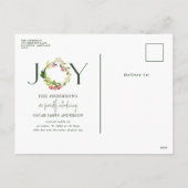 水彩植物学の祝日の誕生発表 シーズンポストカード