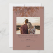 水彩植物学フラットニューイヤーカードパープル シーズンカード (裏面)