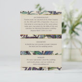 水彩植物学結婚のゲスト情報 エンクロージャーカード (スタンド正面)