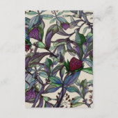 水彩植物学結婚のゲスト情報 エンクロージャーカード (裏面)