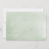 水彩植物学葉品リハーサルディナー 招待状 (裏面)