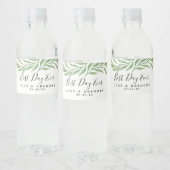 水彩植物学葉用 | 結婚s ペットボトルラベル (ボトル)