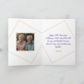 水彩植物学50周年結婚記念 カード (内部)