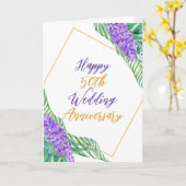 水彩植物学50周年結婚記念 カード (黄色い花)