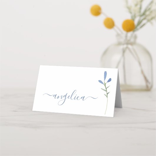 水彩植物学 プレイスカード (正面)