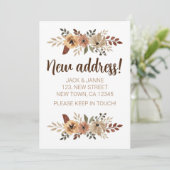 水彩植物学 新しい住所のお知らせカード 案内状 (スタンド正面)