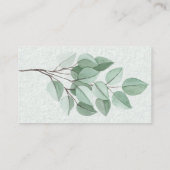 水彩植物性さくらんぼ花おむつラッフル エンクロージャーカード (裏面)