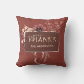 水彩植物性カボチャ感謝祭 クッション (正面)