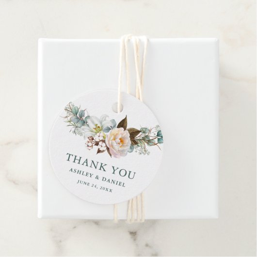 水彩植物性フローラグリーン結婚ズ フェイバータグ (インサイチュ)