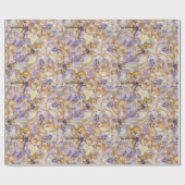 水彩植物性フローラリーフボホ ラッピングペーパー (フラット)