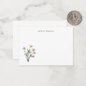 水彩植物性フローラ個人用文房具 ノートカード (正面/裏面インサイチュ)