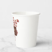 水彩植物性フローラ感謝祭 紙コップ (左)