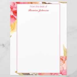 水彩植物性フローラ額文房具