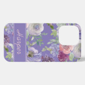 水彩植物性フローラ iPhoneケース (裏面横)