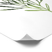 水彩植物性プリントトリオ ポスター (角)