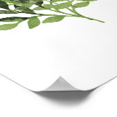 水彩植物性プリント ポスター (角)