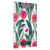 水彩植物性ポピー花柄 クリップボード (右)