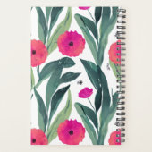 水彩植物性ポピー花柄 プランナー手帳 (裏面)